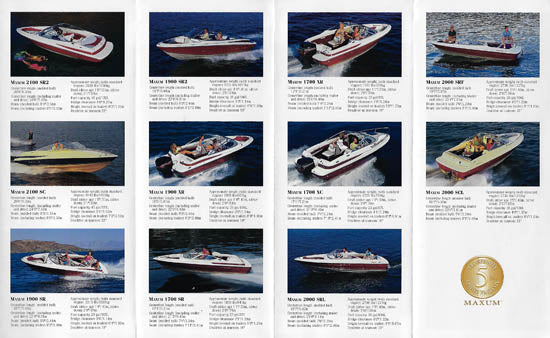 Maxum 1997 Abbreviated Brochure