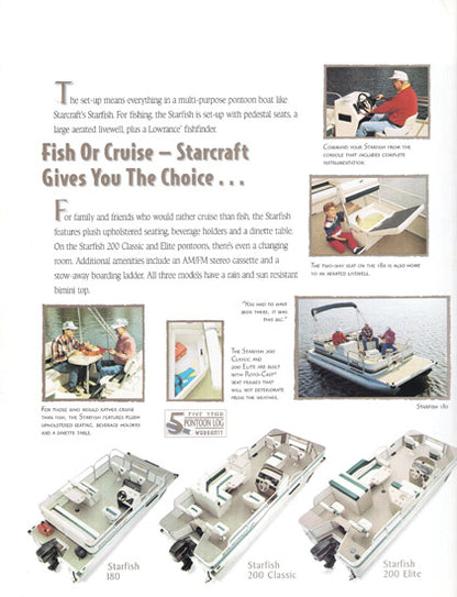 Starcraft 1997 Fishing Boats Brochure