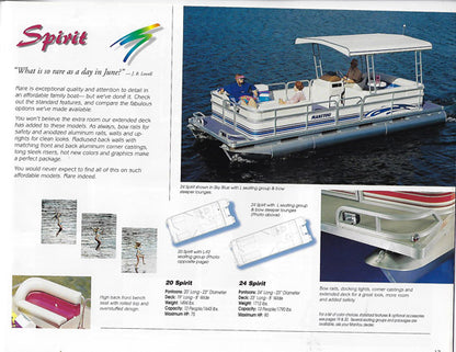 Manitou 1997 Pontoon Brochure