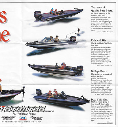 Stratos 1997 Freshwater Fold Out Brochure