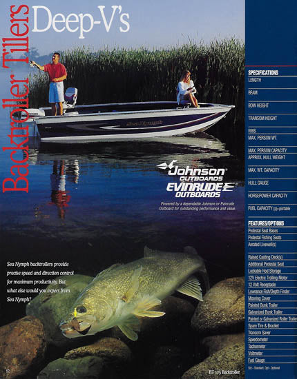 Sea Nymph 1997 Fishing Brochure