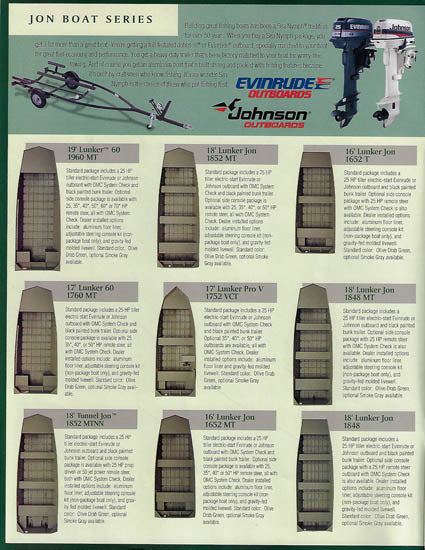 Sea Nymph 1997 Jon & Utility V Brochure