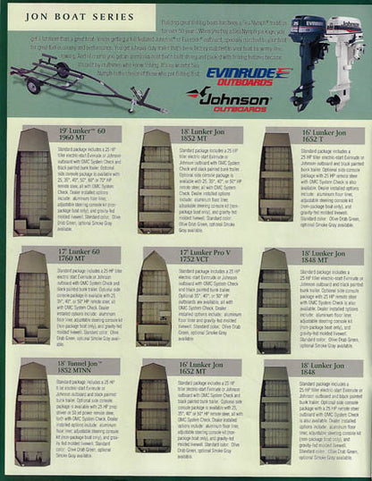 Sea Nymph 1997 Jon & Utility V Brochure