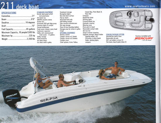 Sea Fox 2004 Brochure – SailInfo I boatbrochure.com