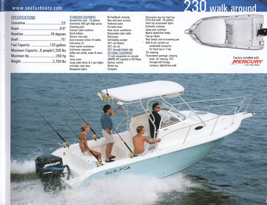 Sea Fox 2004 Brochure – SailInfo I boatbrochure.com