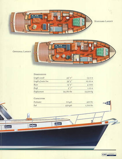 Grand Banks Eastbay 43SX Brochure