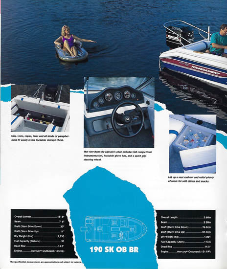 Sea Ray 1991 Ski Ray Brochure