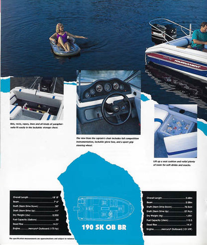 Sea Ray 1991 Ski Ray Brochure