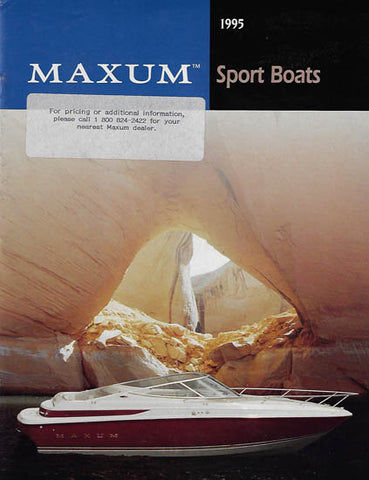 Maxum 1995 Sport Boats Brochure