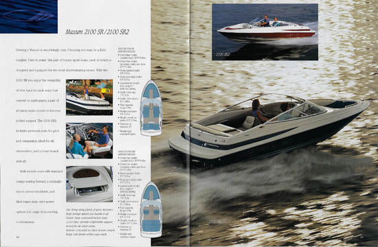 Maxum 1996 Sport Boats Brochure