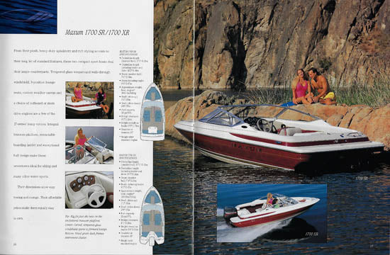 Maxum 1996 Sport Boats Brochure