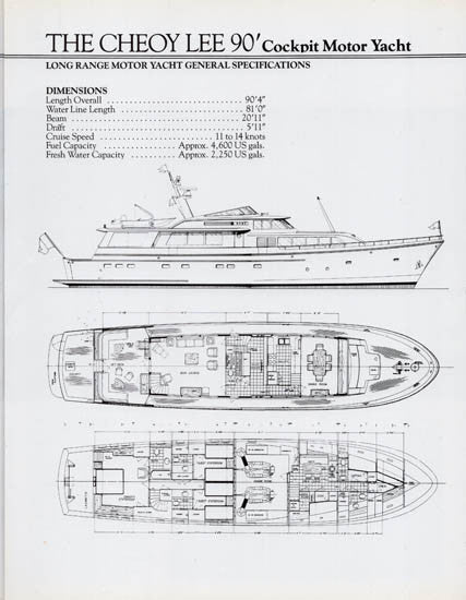 Cheoy Lee 90 Motor Yacht Brochure