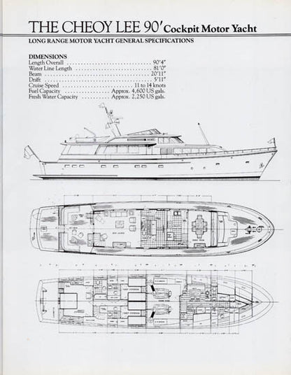 Cheoy Lee 90 Motor Yacht Brochure