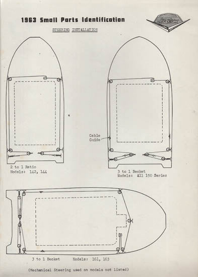 Glastron 1963 Small Parts Catalog
