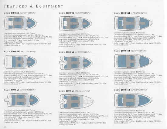 Maxum 1997 Sport Boats Brochure