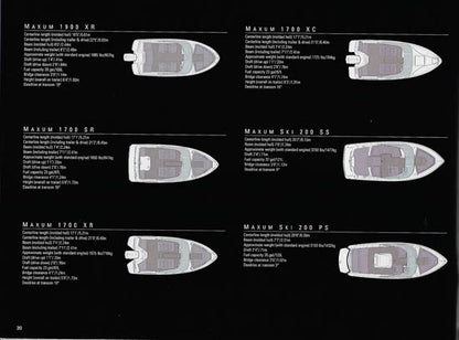 Maxum 1998 Sun Boats Brochure