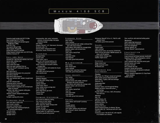 Maxum 1998 Sport Yachts Brochure
