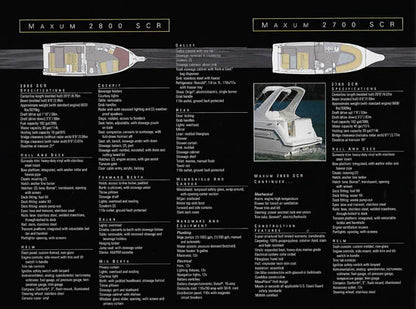 Maxum 1998 Sun Cruisers Brochure
