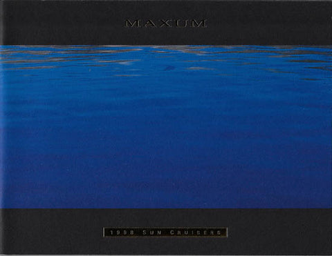 Maxum 1998 Sun Cruisers Brochure