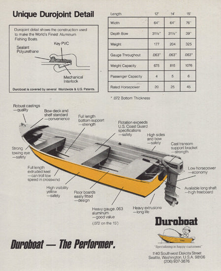 Duroboat 1980s Brochure