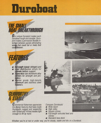 Duroboat 1980s Brochure