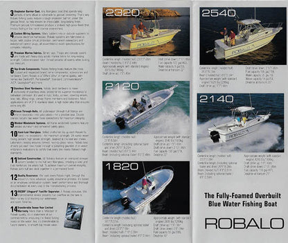Robalo 1997 Full Line Brochure
