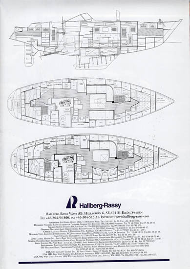 Hallberg-Rassy 42 Poster Brochure