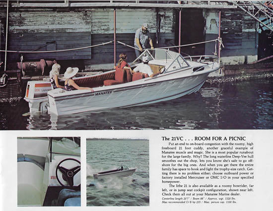 Manatee Boats Brochure – SailInfo I boatbrochure.com