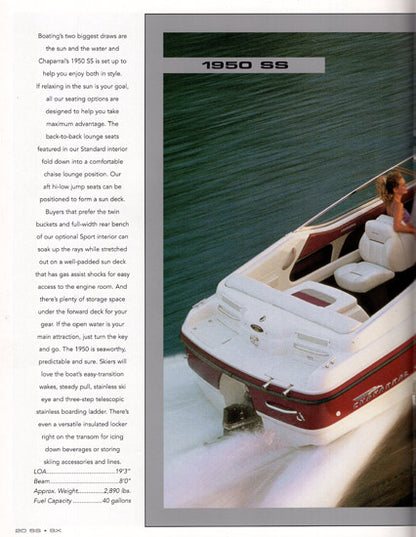 Chaparral 1996 SS Sport Boats Brochure