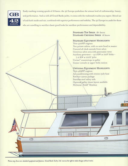 Grand Banks 42 Europa Brochure