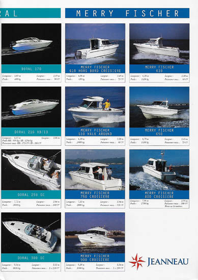 Jeanneau 1996 Power Brochure