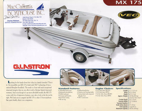 Glastron 2004 MX 175 Brochure