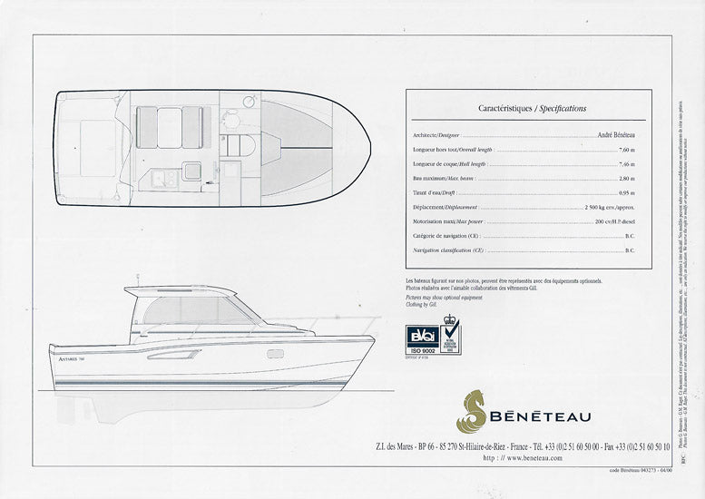Beneteau Antares 760 Brochure