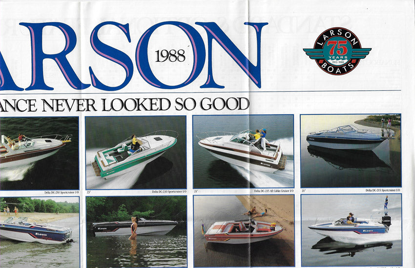 Larson 1988 Fold Out Poster Brochure