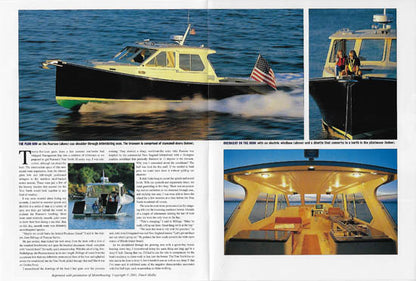 Pearson True North 38 Motorboating Magazine Reprint