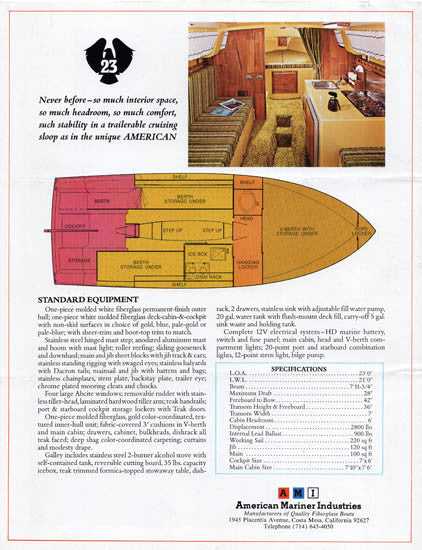 American 23 Brochure