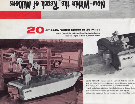 Owens 1956 Speedship Poster Brochure