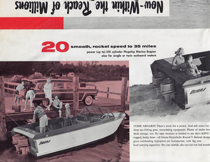 Owens 1956 Speedship Poster Brochure
