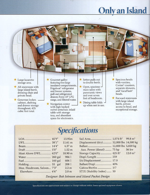 Island Packet 445 Brochure