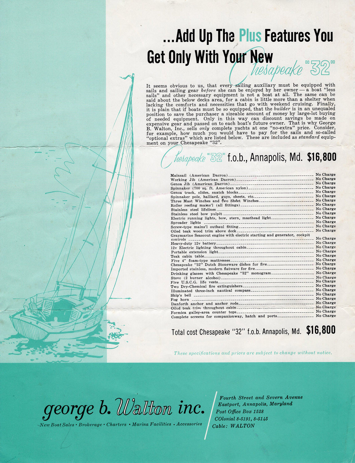 Chesapeake 32 Brochure