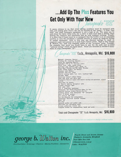 Chesapeake 32 Brochure