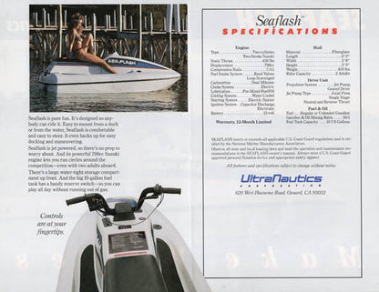 Ultranautics Seaflash Brochure