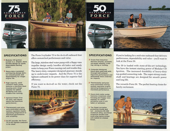 US Marine 1998 Force Outboard Brochure
