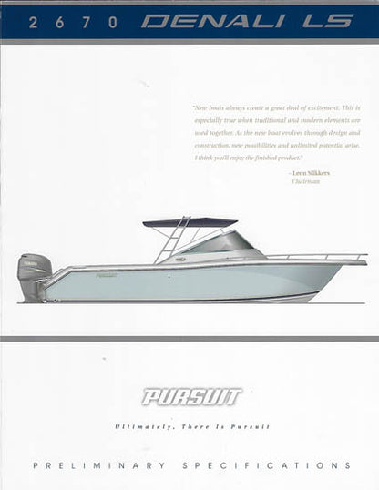 Pursuit 2670 Denali LS Brochure