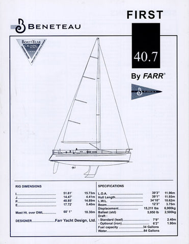 Beneteau Farr 40.7 Specification Brochure