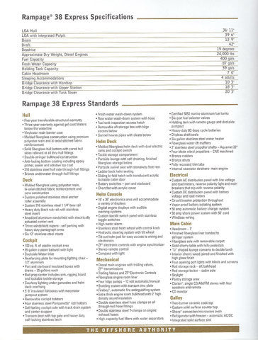 Rampage 38 Express Specification Brochure