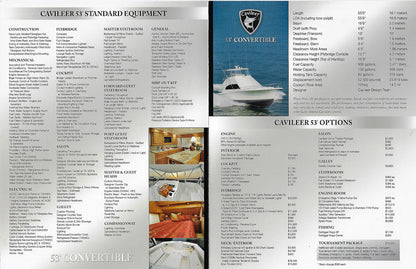 Cavileer 53 Specification Brochure