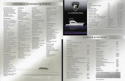 Cavileer 44 Specification Brochure