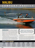 Malibu 2005 Waterski Boat Buyers Magazine Reprint Brochure