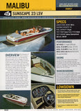 Malibu 2005 Waterski Boat Buyers Magazine Reprint Brochure